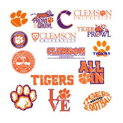 Clemson Tigers Logo Svg, Eps, Dxf, Png Instant Download