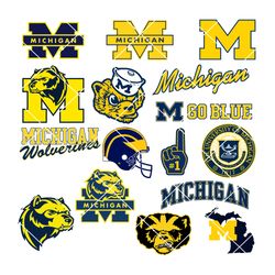 Michigan Wolverines Logo Svg, Eps, Dxf, Png Instant Download