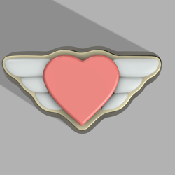 Heart and wings STL FILE