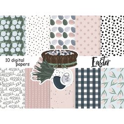 Easter Digital Paper | Spring Pattern Bundle