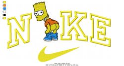 Nike and Bart embroidery design