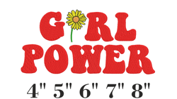 Embroidery Design The Power of Girls