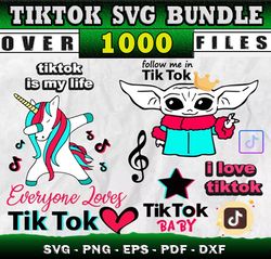 1000 TIK TOK SVG Designs bundle -svg files for print and cricut