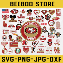 San Francisco 49ers Svg Bundle, Clipart Bundle, NFL teams, NFL svg, Football Teams svg