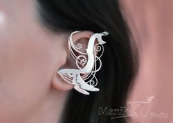 Ear Cuff Whale | Underwater world | themed decorations | Jewelry design