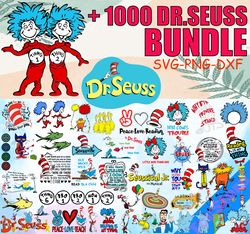 More than 1000 Dr Seuss Svg, Mega Bundle, Cat In The Hat SVG, Dr Seuss Hat SVG, Green Eggs And Ham Svg