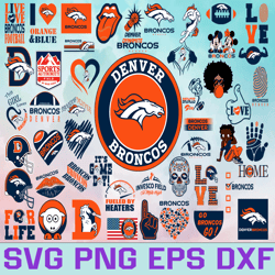 Denver Broncos Football Teams Svg, Denver Broncos svg, NFL Teams svg, NFL Svg, Png, Dxf, Eps, Instant Download