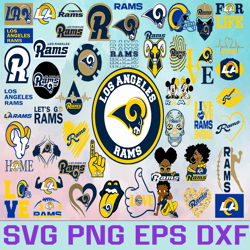Los Angeles Rams Football Teams Svg, Los Angeles Rams svg, NFL Teams svg, NFL Svg, Png, Dxf, Eps, Instant Download