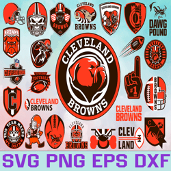 Cleveland Browns Football team Svg, Cleveland Browns Svg, NFL Teams svg, NFL Svg, Png, Dxf, Eps, Instant Download
