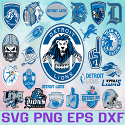 Detroit Lions Football team Svg, Detroit Lions Svg, NFL Teams svg, NFL Svg, Png, Dxf, Eps, Instant Download