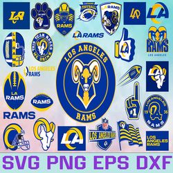 Los Angeles Rams Football team Svg, Los Angeles Rams Svg, NFL Teams svg, NFL Svg, Png, Dxf, Eps, Instant Download