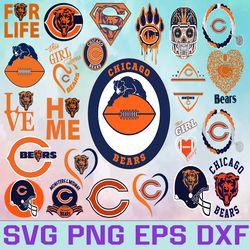 Chicago Bears Football team Svg, Chicago Bears svg, NFL Teams svg, NFL Svg, Png, Dxf, Eps, Instant Download