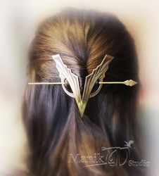 Hairpin owl | bird symbol | jewelery art | Jewery Hairpin