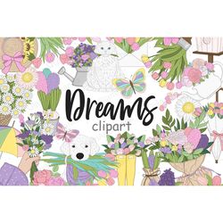 Dreams Clipart | Pastel Illustration Bundle