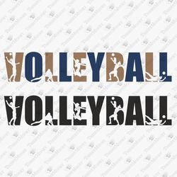 Women's Volleyball Players Sports SVG Cut File