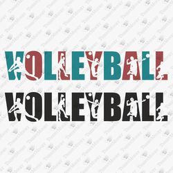 Men's Volleyball Players Athletes Sports SVG Cut File