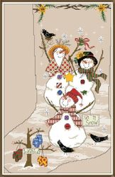 PDF Cross Stitch Pattern - Christmas Stocking - Counted Sampler Vintage Scheme Cross Stitch - Digital Download - 514
