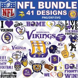 Minnesota Vikings svg, Minnesota Vikings bundle Football Teams Svg, NFL Teams svg, png, dxf