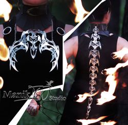Necklace Dragon Alduin | Choker wings | Collar | Decorating for back | Dragon spine | Handmade Jewelry
