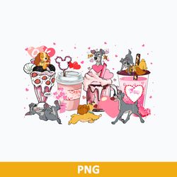 Lady And The Tramp Valentine Coffee PNG, Lady And The Tramp Valentine PNG, Disney Valentine Coffee PNG