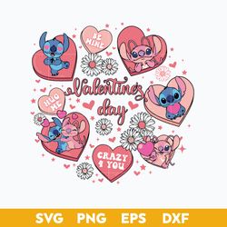 Stitch Angle Couple SVG, Disney Love SVG, Valentine Day SVG PNG DXF EPS File