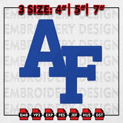 Air Force Falcons football Team Embroidery file, NCAAF teams Embroidery Designs, College Football, Machine Embroidery De