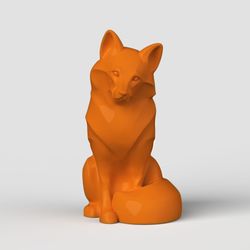 3D Model STL CNC Router file 3dprintable Fox Statuette