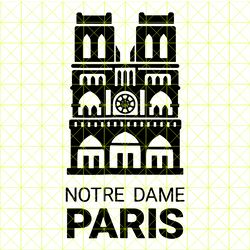 Notre Dame Paris France T-Shirt French Cathedral svg, Monogram svg, Paris svg, Split Monogram, Eiffel Tower svg, French