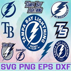 Tampa Bay Lightning Hockey Team Svg, Tampa Bay Lightning Svg, NHL Svg, NHL Svg, Png, Dxf, Eps, Instant Download
