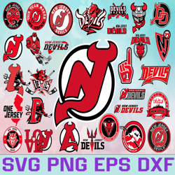 New Jersey Devils Hockey Team Svg, New Jersey Devils Svg, NHL Svg, NHL Svg, Png, Dxf, Eps, Instant Download