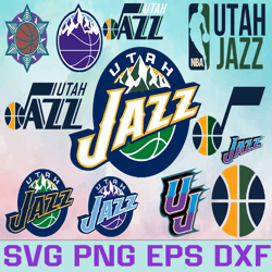 Utah Jazz Basketball Team svg, Utah Jazz svg, NBA Teams Svg, NBA Svg, Png, Dxf, Eps, Instant Download
