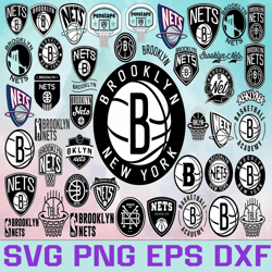 Brooklyn Nets Basketball Team, Brooklyn Nets svg, Net svg, NBA Teams Svg, NBA Svg, Png, Dxf, Eps, Instant Download