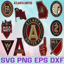 Atlanta United Soccer Team svg, Atlanta United svg,  MLS Teams svg, MLS Svg, Png, Dxf, Eps, Instant Download