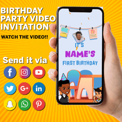 Gracie's Corner Birthday Video Invitation, Gracie Animated Invite, Gracie Digital Custom Invite, Gracie Birthday