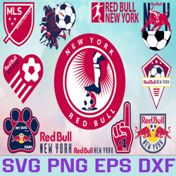 New York Red Bulls Soccer Team svg, New York Red Bulls svg, MLS Teams svg, MLS Svg, Png, Dxf, Eps, Instant Download
