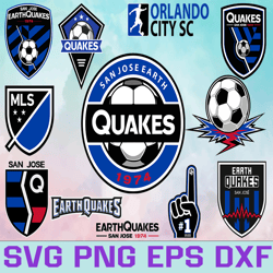 San Jose Earthquakes Soccer Team  svg, San Jose Earthquakes svg, MLS Teams svg, MLS Svg, Png, Dxf, Eps
