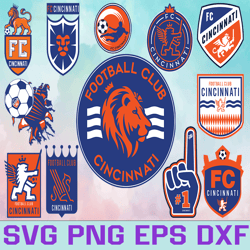 FC Cincinnati Soccer Team svg, FC Cincinnati svg, MLS Teams svg, MLS Svg, Png, Dxf, Eps, Instant Download