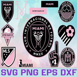 Inter Miami CF Soccer Team svg, Inter Miami CF svg, MLS Teams svg, MLS Svg, Png, Dxf, Eps, Instant Download