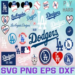 LA Dodgers Baseball Team SVG, LA Dodgers svg, MLB Team svg, MLB Svg, Png, Dxf, Eps, Jpg, Instant Download