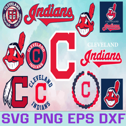 Cleveland Indians Baseball Team svg, Cleveland Indians svg, MLB Team  svg, MLB Svg, Png, Dxf, Eps, Jpg