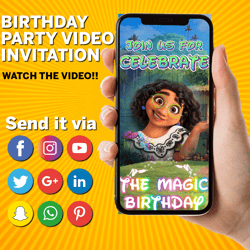 Encanto Video Invitation, Encanto Birthday Invitation Video, Madrigal Invitation Video, Personalized Invitation Video