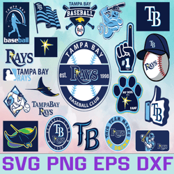 Tampa Bay Rays Baseball Team Svg, Tampa Bay Rays Svg, MLB Team  svg, MLB Svg, Png, Dxf, Eps, Jpg, Instant Download