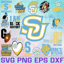 Southern University Football Team Svg, Southern University Svg, HBCU Team svg, Mega Bundle, Designs, Cricut