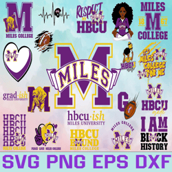 Miles College Football Team Svg, Miles College svg, HBCU Team svg, Mega Bundle, Designs, Cricut, Cutting File
