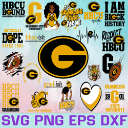Grambling State Football Team Svg, Grambling State svg, HBCU Svg Collections, HBCU Logo Svg, HBCU Svg, Football Svg