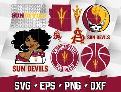 Arizona State Sun Devils SVG bundle , NCAA svg, logo NCAA bundle svg eps dxf png , digital Download , Instant Download