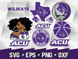 Abilene Christian Wildcats SVG bundle , NCAA svg, logo NCAA bundle svg eps dxf png , digital Download , Instant Download