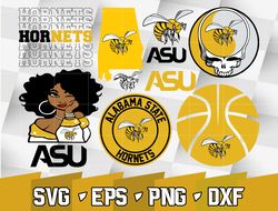 Alabama State Hornets SVG bundle , NCAA svg, logo NCAA bundle svg eps dxf png , digital Download , Instant Download