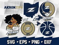 Akron Zips SVG bundle , NCAA svg, logo NCAA bundle svg eps dxf png , digital Download , Instant Download