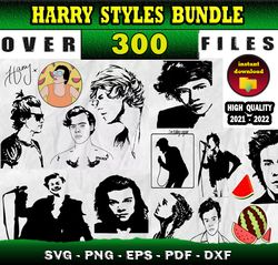 300 HARRY STYLES MEGA SVG Designs bundle - SVG - PNF -DXF files for print and cricut